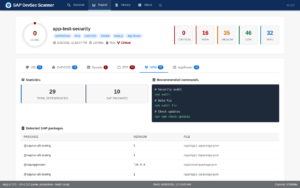 SAP DevSec Scanner - NPM